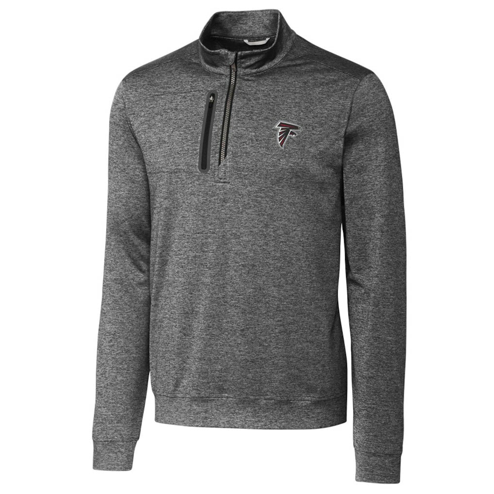 Atlanta Falcons Cutter & Buck Stealth Quarter-Zip Jacket - Gray Jackets