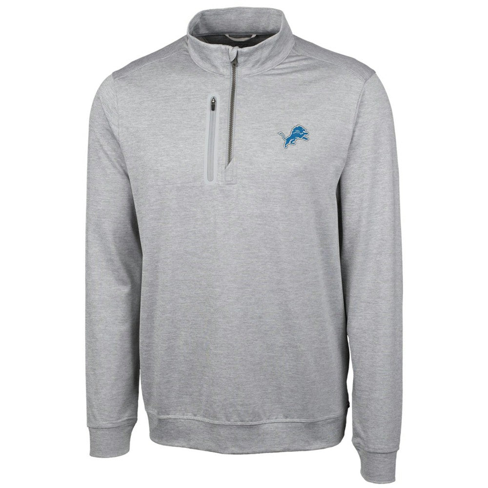 Detroit Lions Cutter & Buck Stealth Quarter-Zip Jacket - Cream Jackets