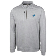 Detroit Lions Cutter & Buck Stealth Quarter-Zip Jacket - Cream Jackets