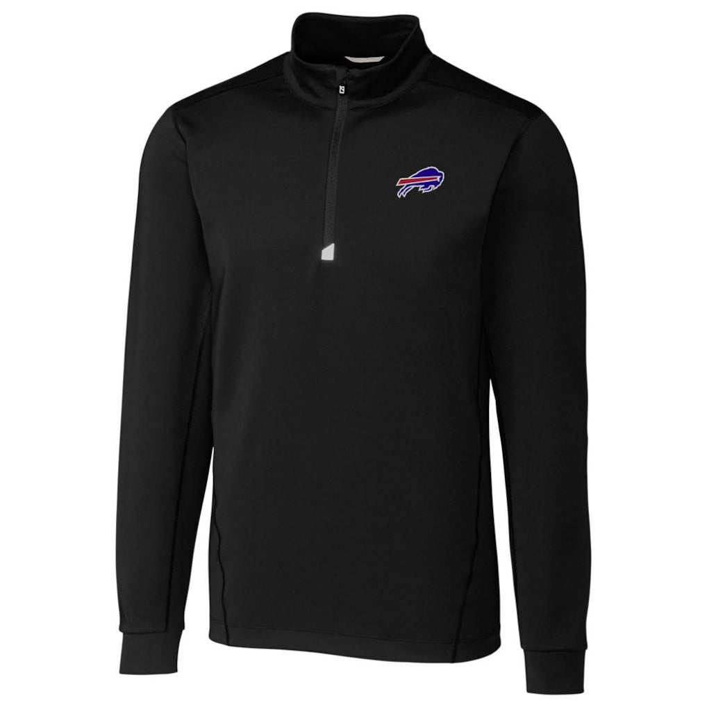 Buffalo Bills Cutter & Buck Traverse Quarter-Zip Pullover Jacket - Black Pullover