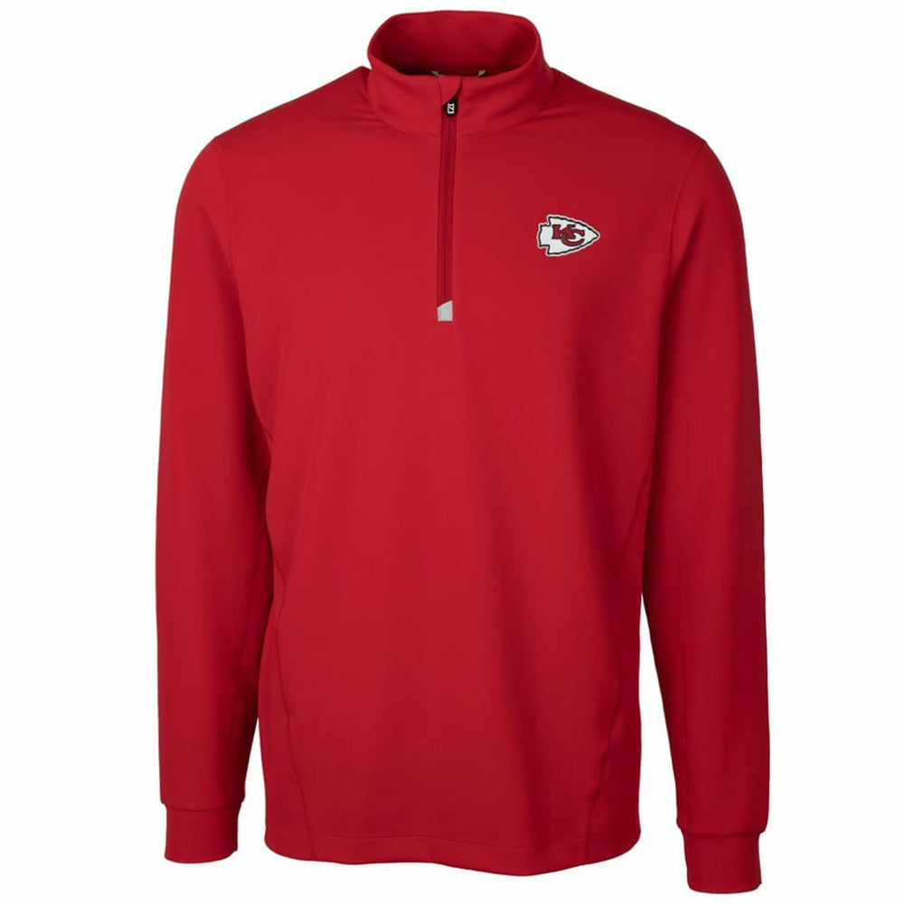 Kansas City Chiefs Cutter & Buck Traverse Quarter-Zip Pullover Jacket - Red Pullover