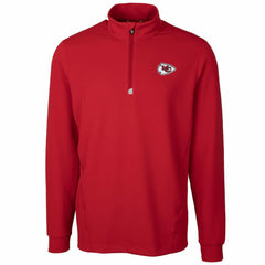 Kansas City Chiefs Cutter & Buck Traverse Quarter-Zip Pullover Jacket - Red Pullover