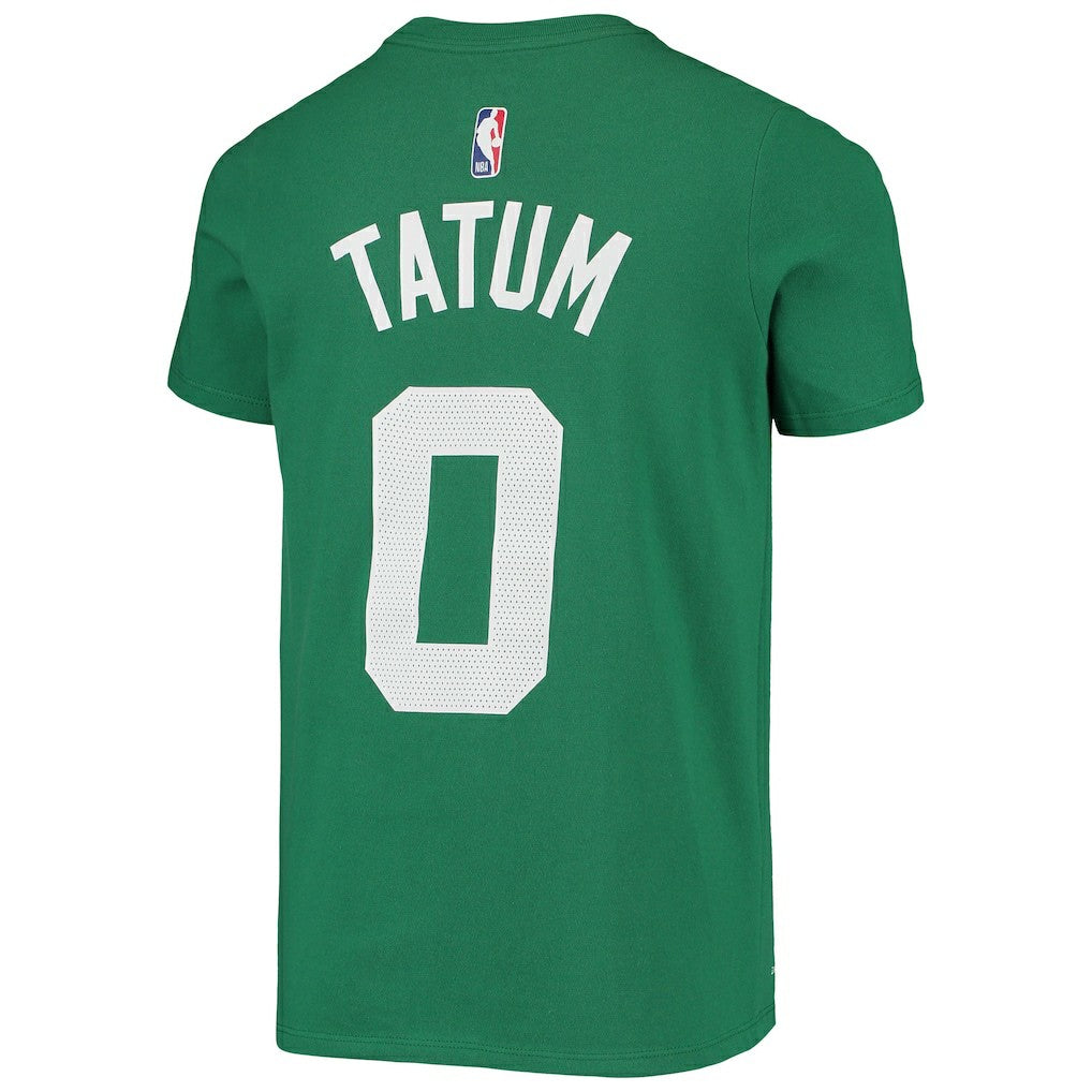 Jayson Tatum Boston Celtics Youth Logo Name & Number Performance T-Shirt Kelly Green - Nike