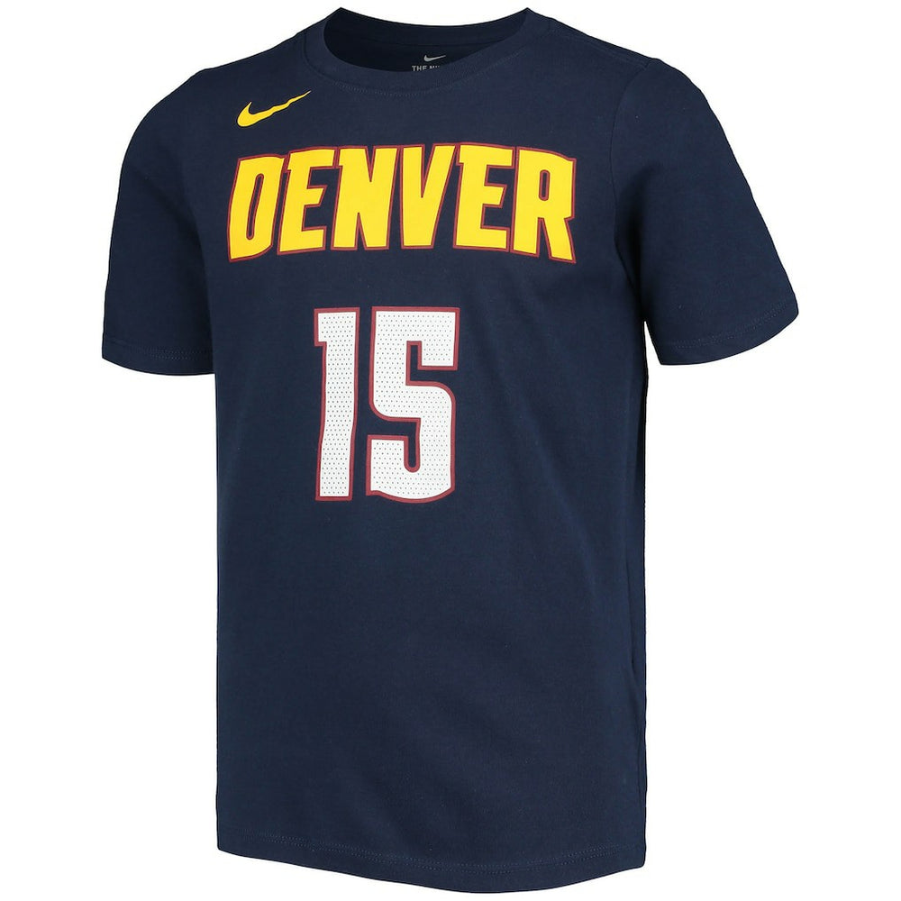 Nikola Jokic Denver Nuggets Youth Logo Name & Number Performance T-Shirt Navy - Nike