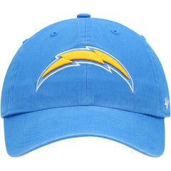 Los Angeles Chargers '47 Clean Up Primary Logo Adjustable Hat - Powder Blue Hats