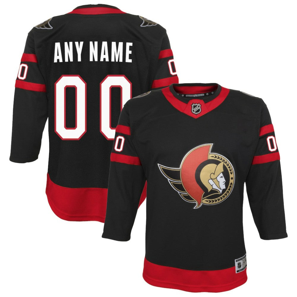 Ottawa Senators Youth Home Custom Premier Jersey - Black | US 4144074