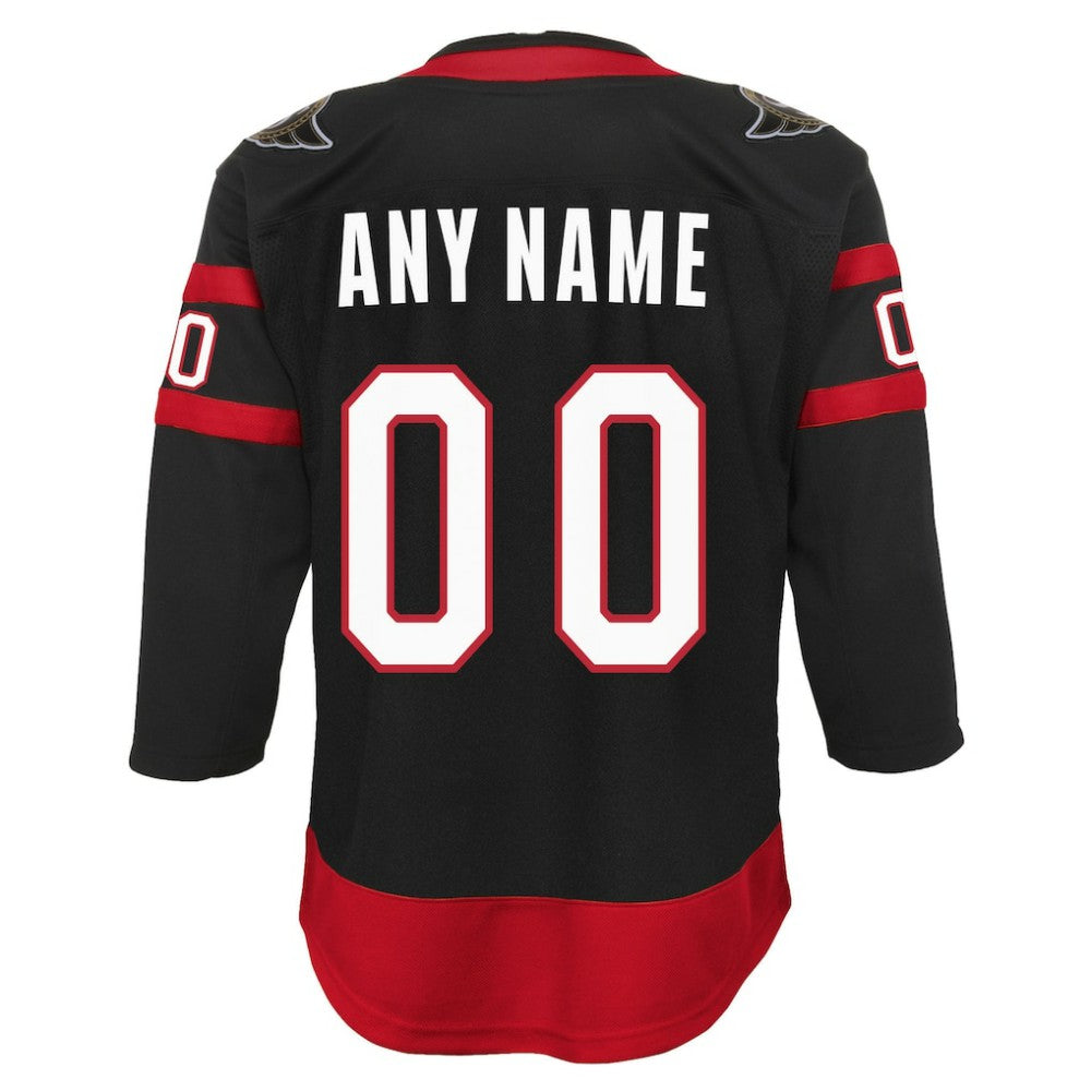 Ottawa Senators Youth Home Custom Premier Jersey - Black | US 4144074