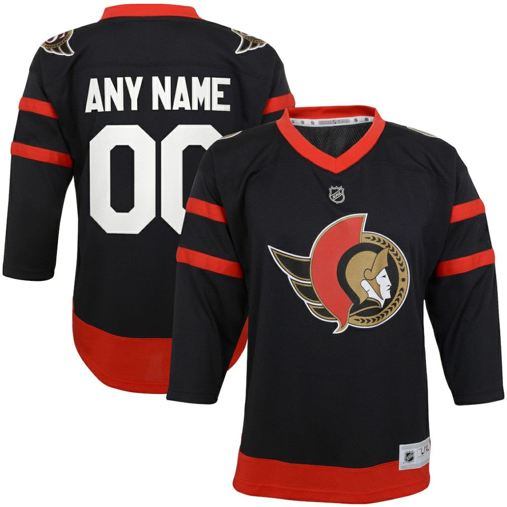 Ottawa Senators Youth Home Replica Custom Jersey - Black | US 4144078
