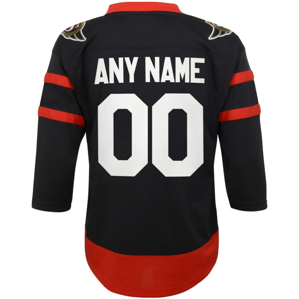 Ottawa Senators Youth Home Replica Custom Jersey - Black | US 4144078
