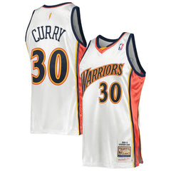Stephen Curry Golden State Warriors 2009/10 Hardwood Classics Authentic Jersey White - Mitchell & Ness