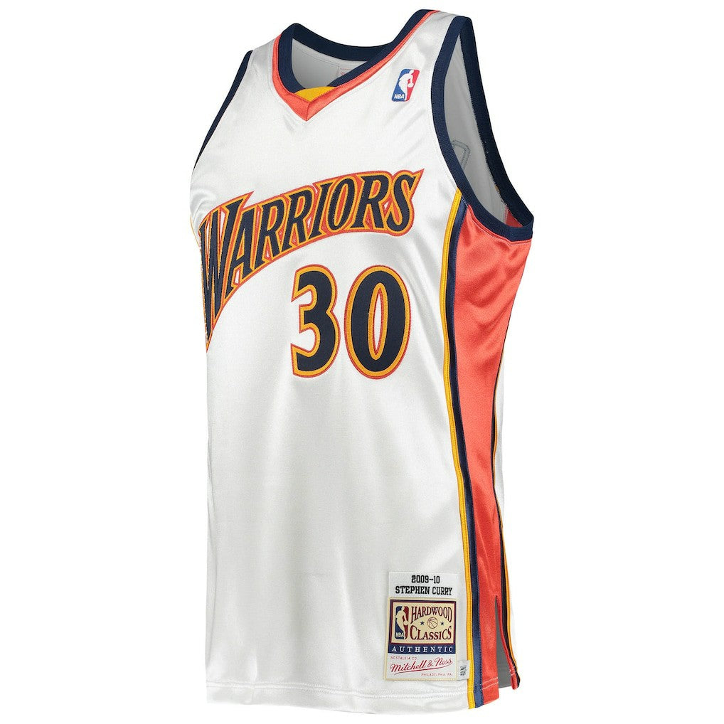 Stephen Curry Golden State Warriors 2009/10 Hardwood Classics Authentic Jersey White - Mitchell & Ness