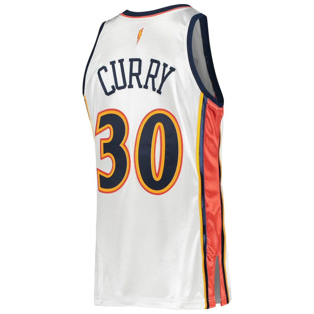 Stephen Curry Golden State Warriors 2009/10 Hardwood Classics Authentic Jersey White - Mitchell & Ness