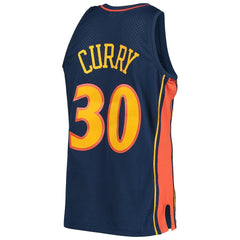 Stephen Curry Golden State Warriors Hardwood Classics Swingman Jersey Navy - Mitchell & Ness
