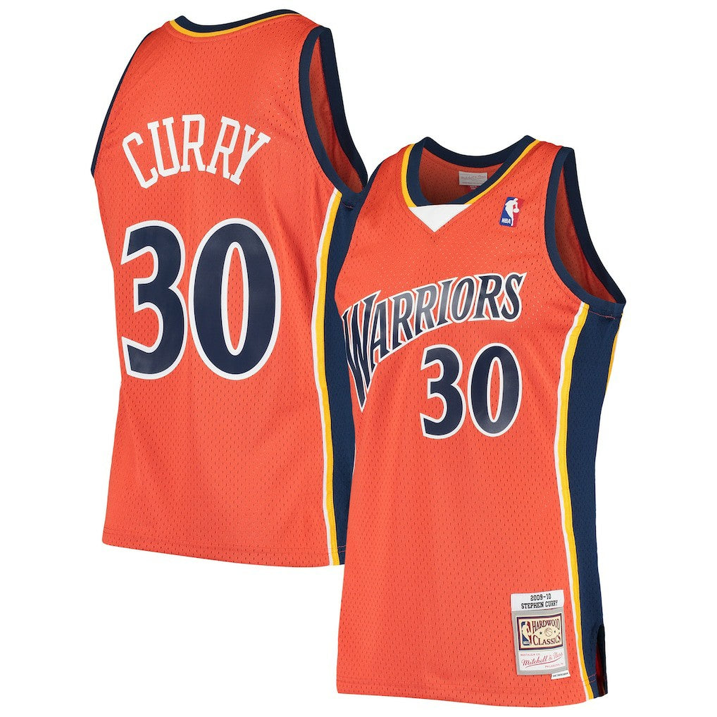 Stephen Curry Golden State Warriors Hardwood Classics Swingman Jersey Orange - Mitchell & Ness