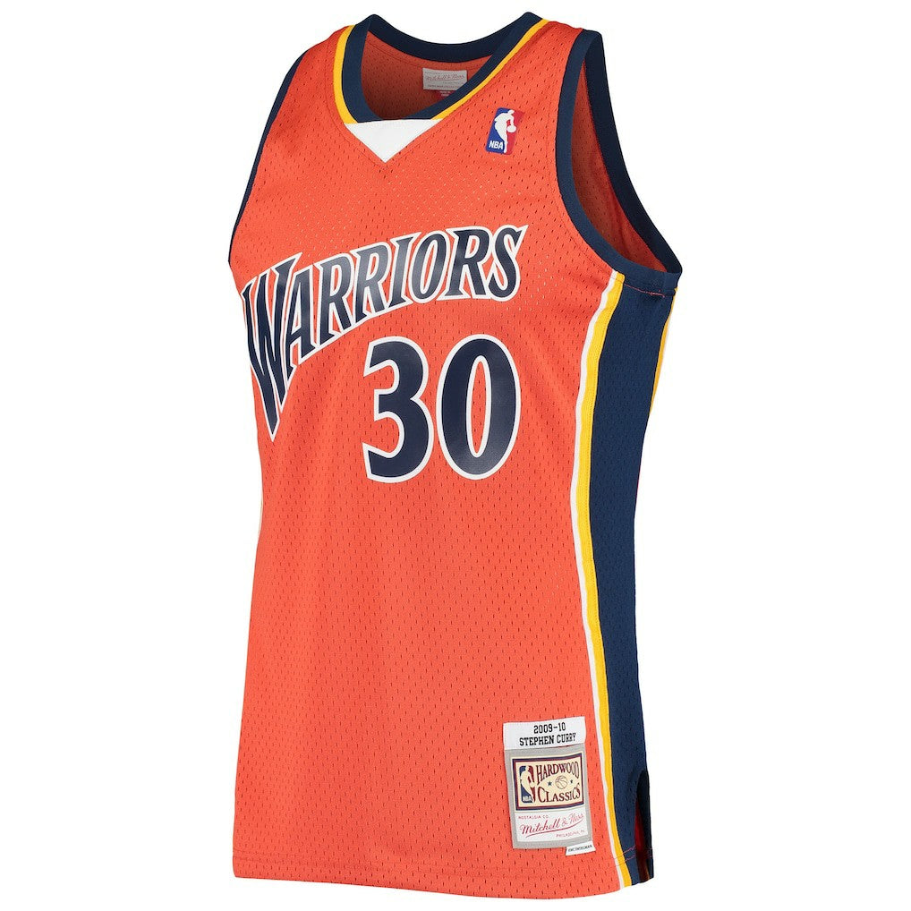 Stephen Curry Golden State Warriors Hardwood Classics Swingman Jersey Orange - Mitchell & Ness