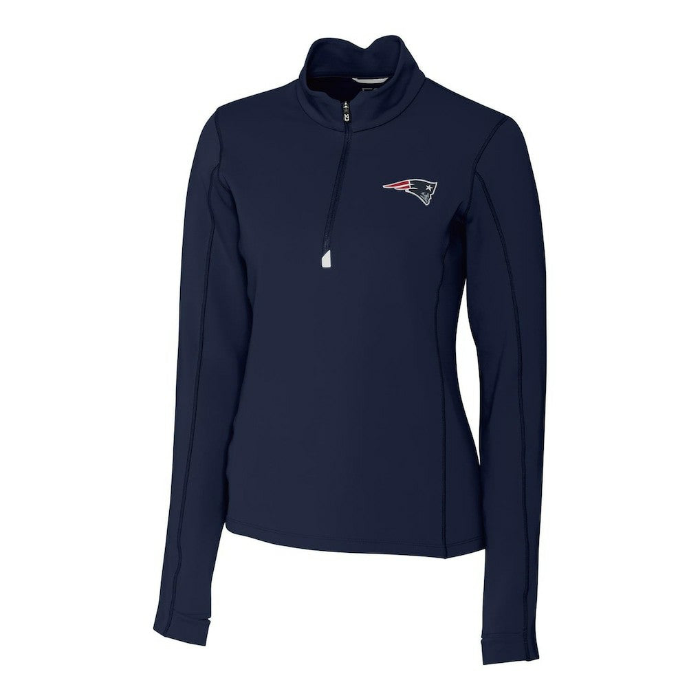 New England Patriots Cutter & Buck Women's Traverse Half-Zip Pullover Jacket - Navy Pullover