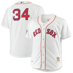David Ortiz Boston Red Sox Mitchell & Ness Big & Tall Home Authentic Player Jersey - White Jerseys