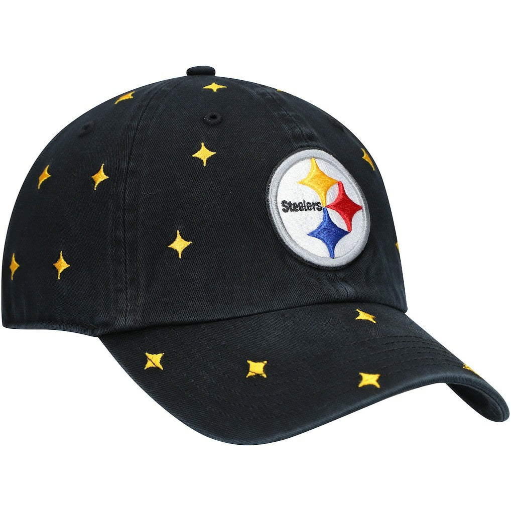 Pittsburgh Steelers '47 Women's Confetti Clean Up Adjustable Hat - Black/Gold Hats