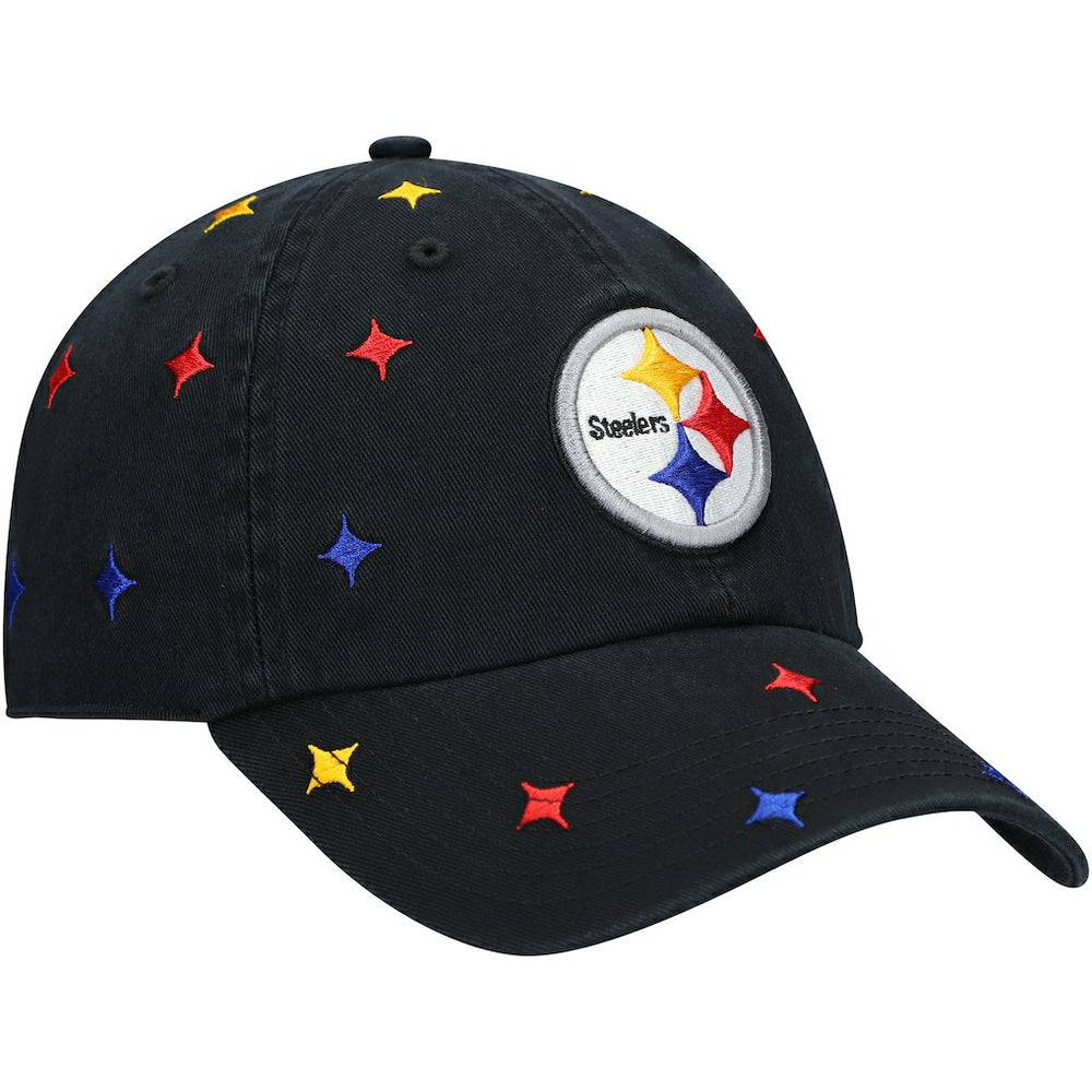 Pittsburgh Steelers '47 Women's Multi Confetti Clean Up Adjustable Hat - Black Hats