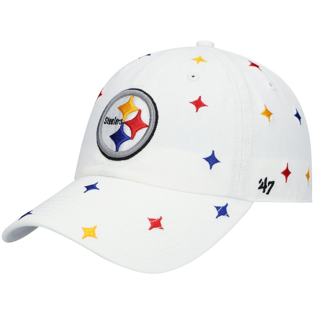 Pittsburgh Steelers '47 Women's Multi Confetti Clean Up Adjustable Hat - White Hats
