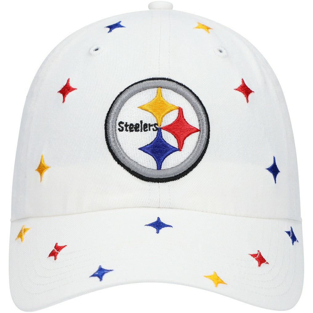 Pittsburgh Steelers '47 Women's Multi Confetti Clean Up Adjustable Hat - White Hats