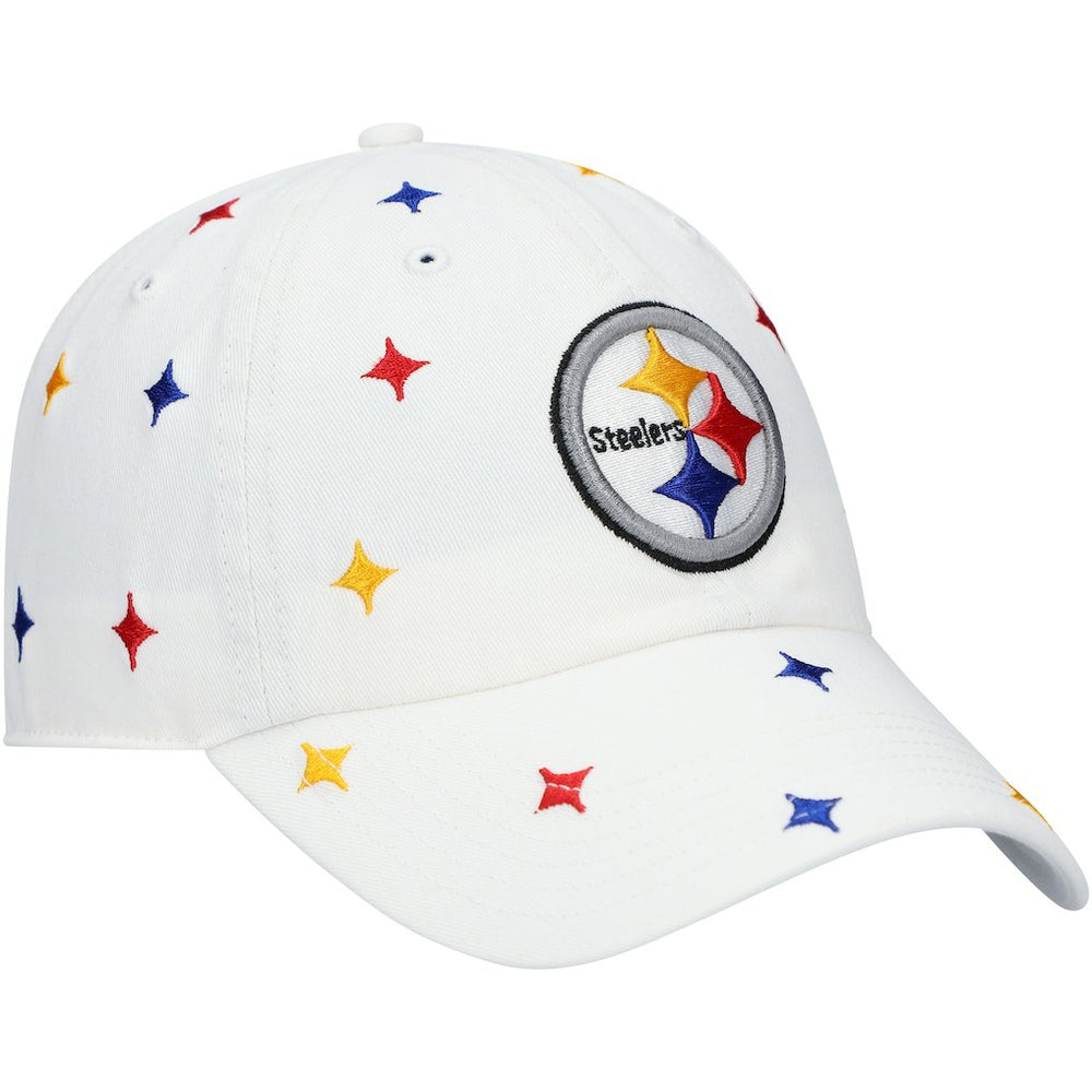 Pittsburgh Steelers '47 Women's Multi Confetti Clean Up Adjustable Hat - White Hats