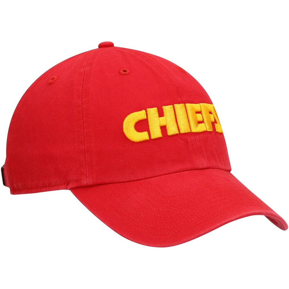 Kansas City Chiefs '47 Clean Up Script Adjustable Hat - Red Hats