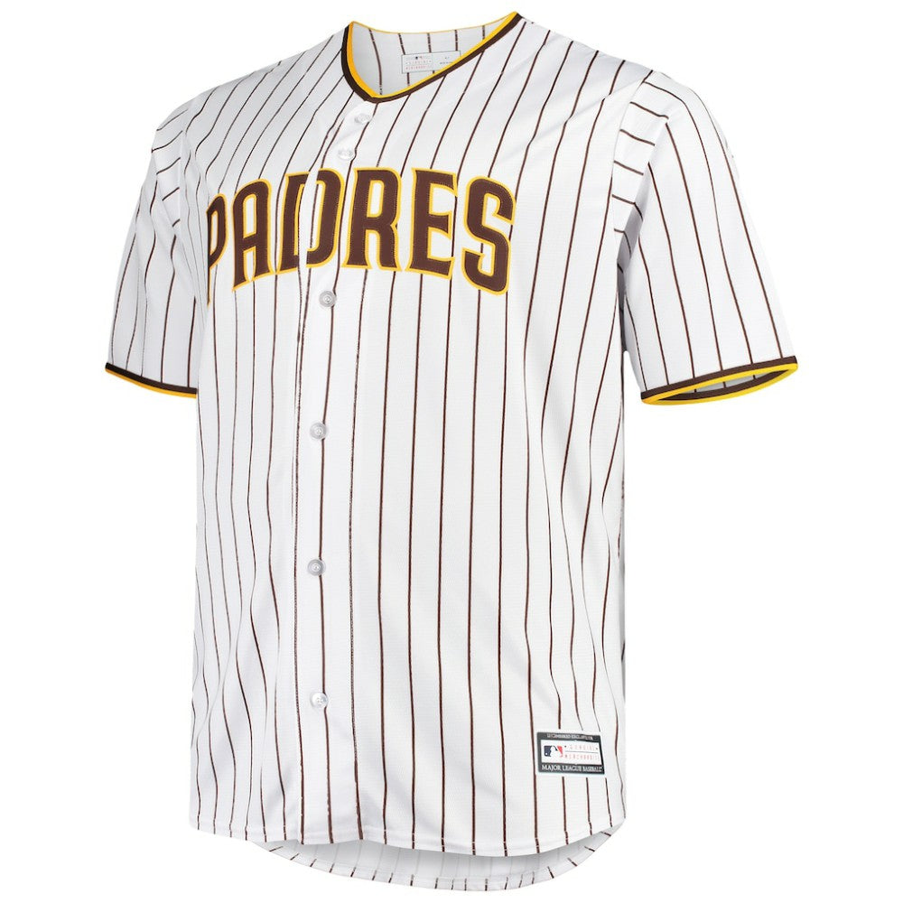 San Diego Padres Big & Tall Home Replica Team Jersey - White/Brown Jerseys