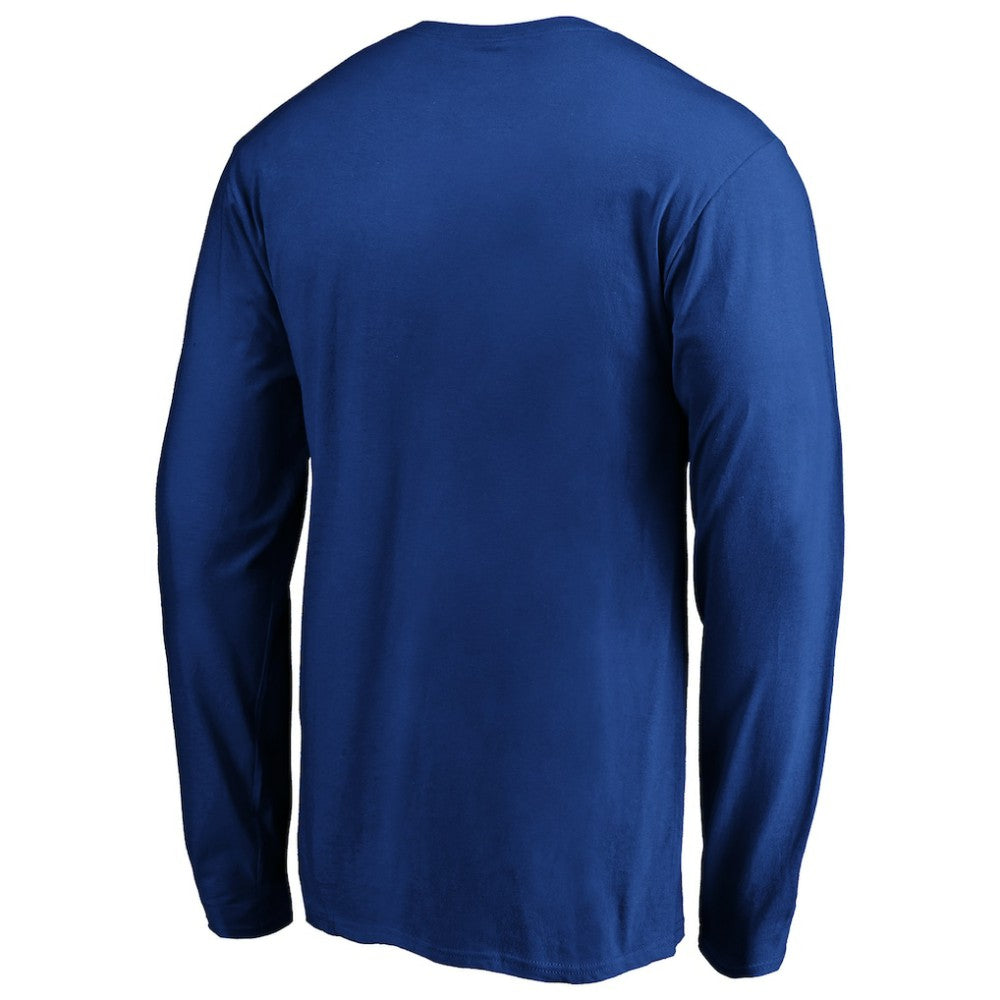 Texas Rangers Cooperstown Collection Huntington Logo Long Sleeve T-Shirt - Royal T-shirts