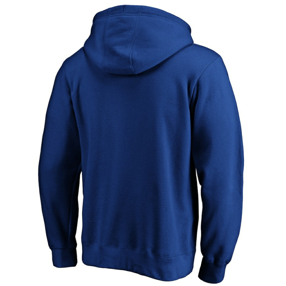 New York Mets Cooperstown Collection Huntington Logo Fitted Pullover Hoodie - Royal Hoodies