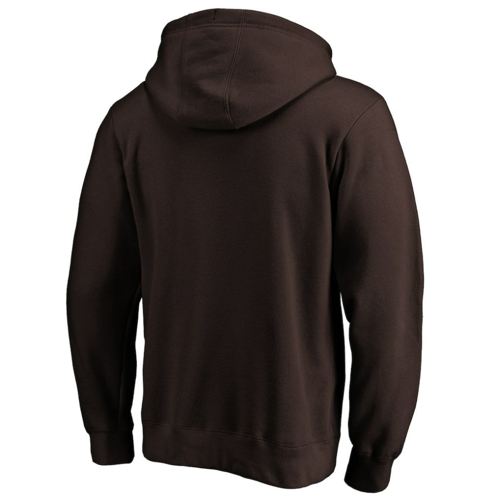 San Diego Padres Cooperstown Collection Huntington Logo Fitted Pullover Hoodie - Brown Hoodies