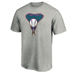 Arizona Diamondbacks Cooperstown Collection Huntington Logo T-Shirt - Heathered Gray T-shirts
