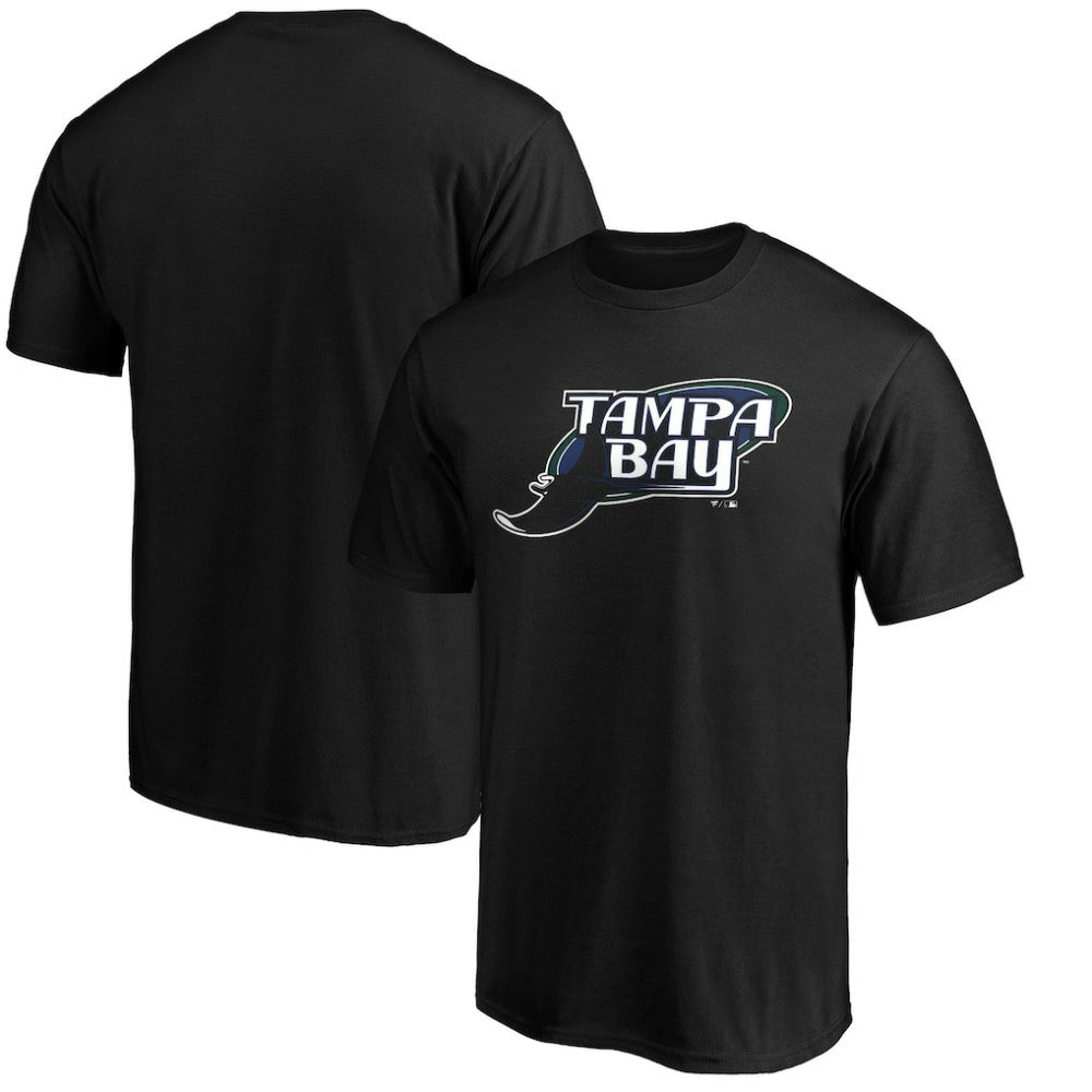 Tampa Bay Rays Cooperstown Collection Huntington Logo T-Shirt - Black T-shirts