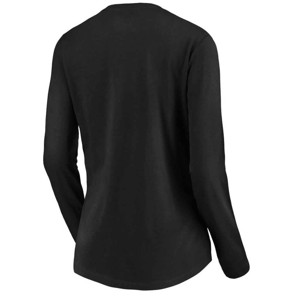 Chicago White Sox Women's Core Distressed Team Long Sleeve T-Shirt - Black T-shirts