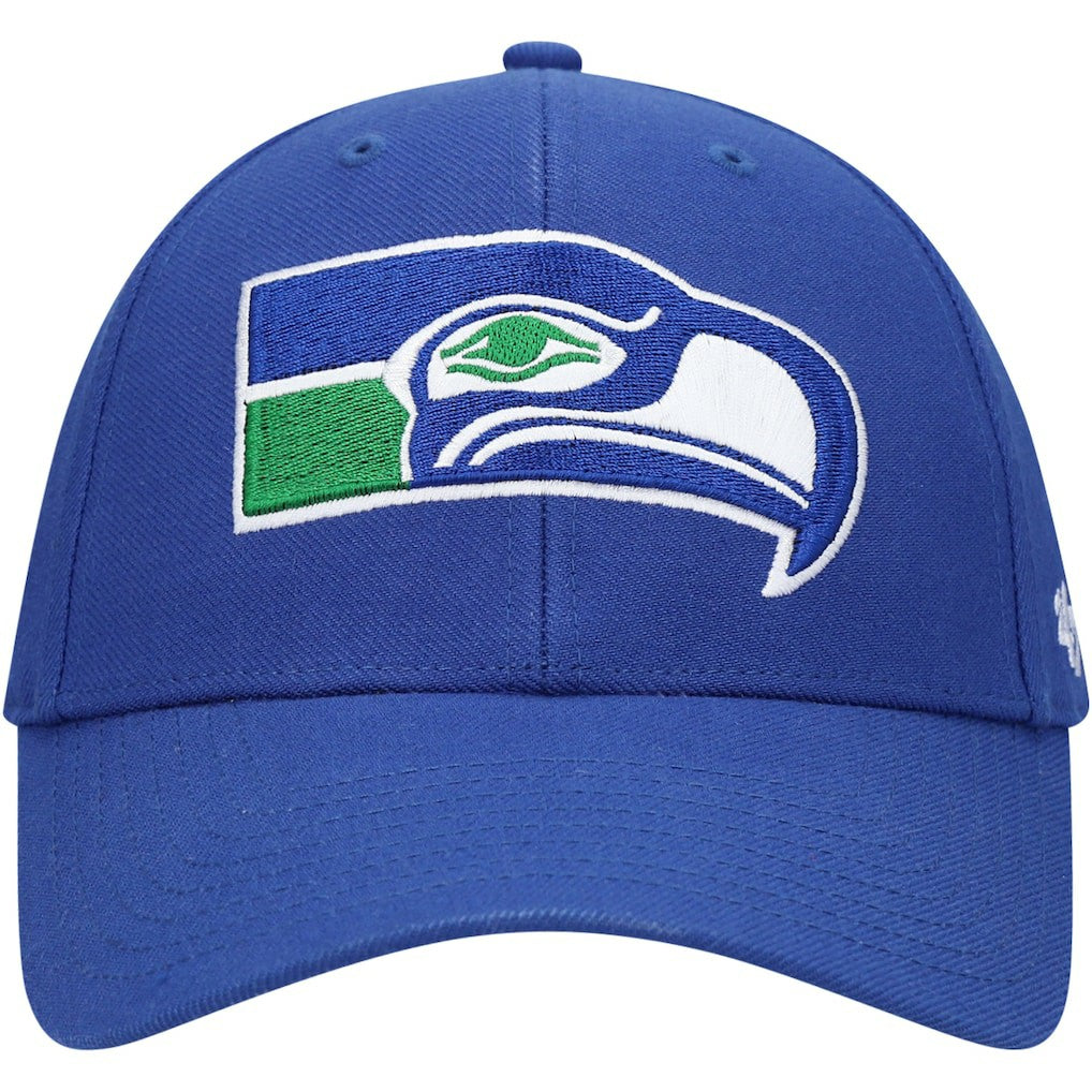 Seattle Seahawks '47 Throwback MVP Adjustable Hat - Royal Hats