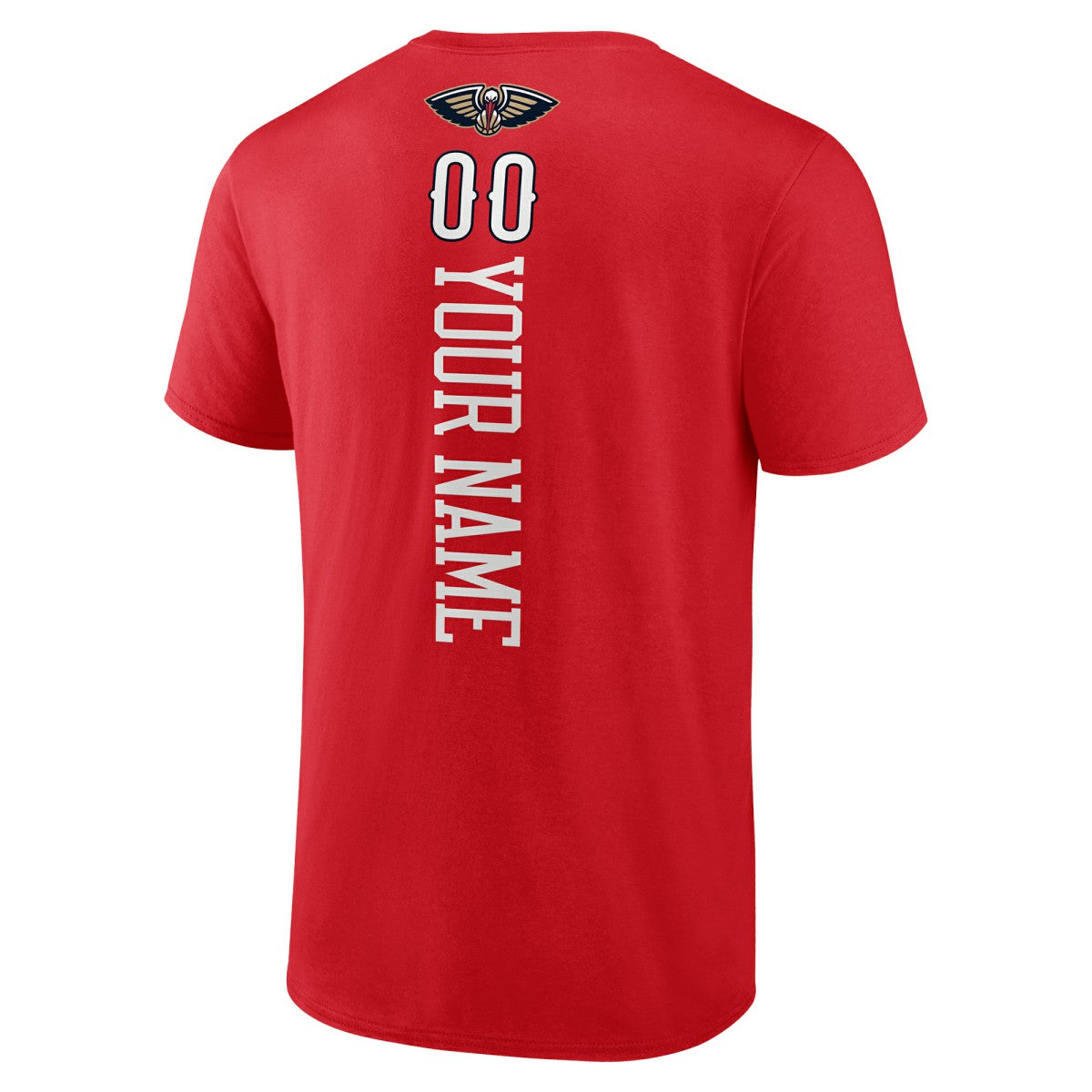 New Orleans Pelicans Playmaker Personalized Name & Number T-Shirt Red outlet