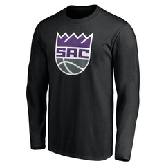 Sacramento Kings Playmaker Personalized Name & Number Long Sleeve T-Shirt Black