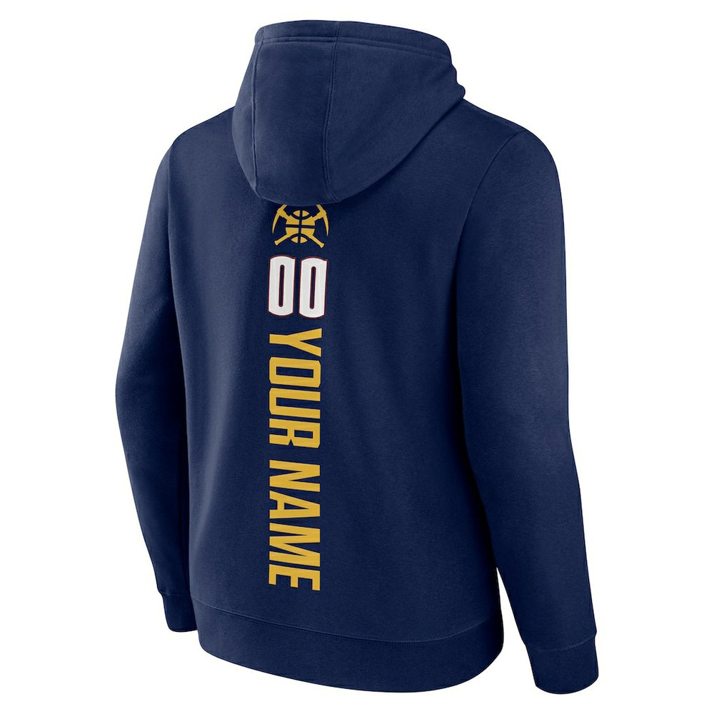 Denver Nuggets Playmaker Personalized Name & Number Pullover Hoodie Navy outlet