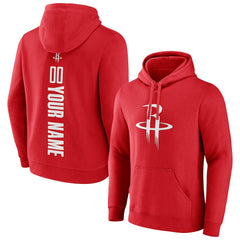 Houston Rockets Playmaker Personalized Name & Number Pullover Hoodie Red
