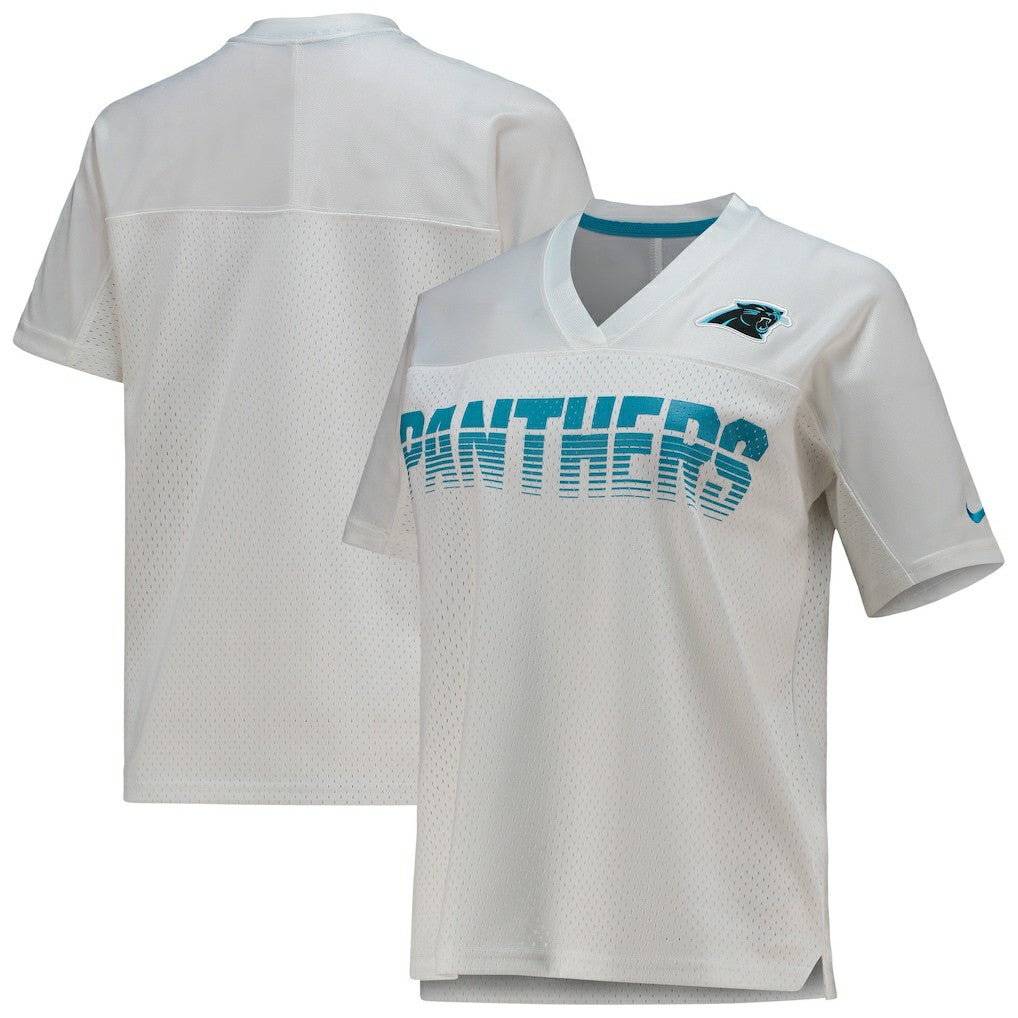 Carolina Panthers Women's Fan Replica Jersey - White Jerseys