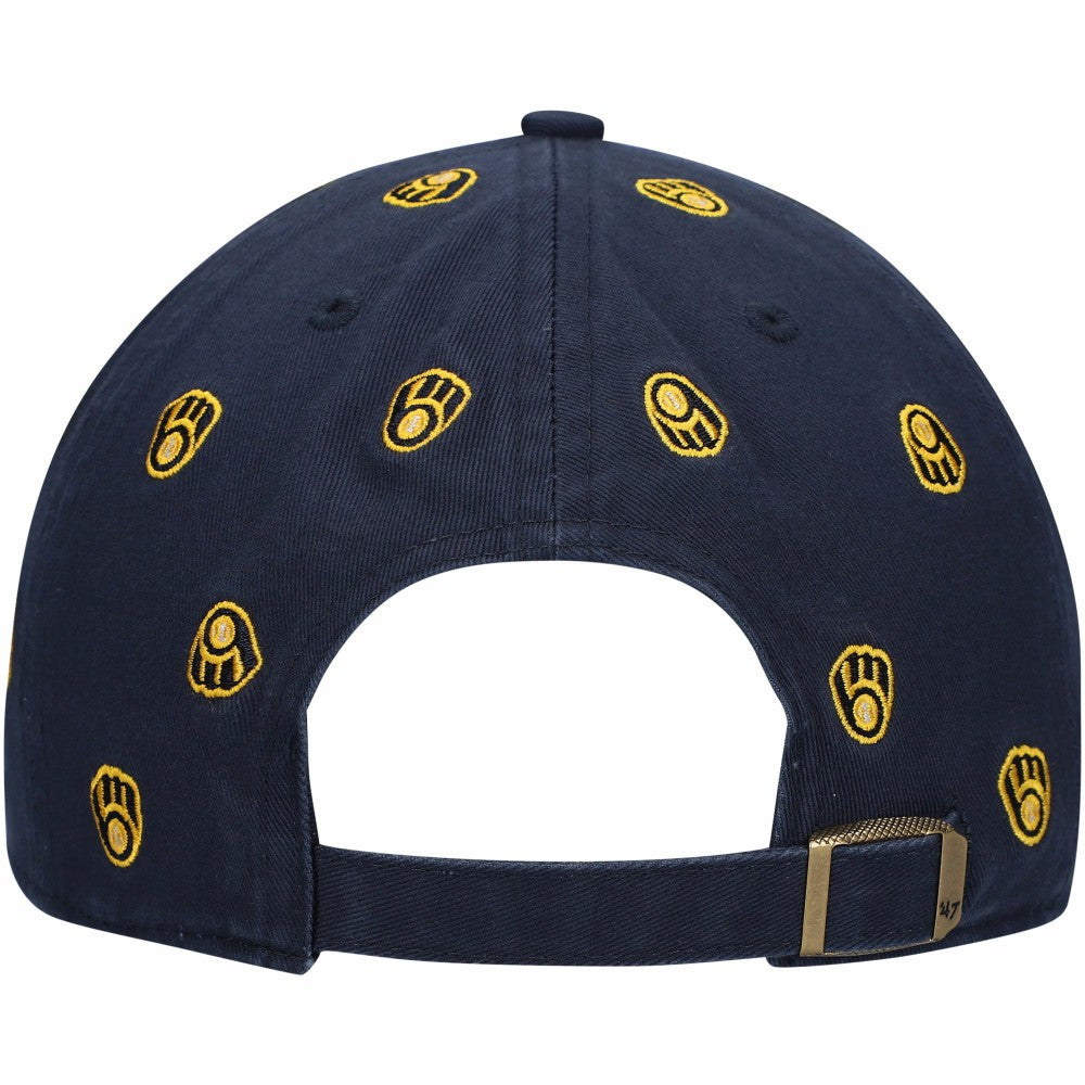 Milwaukee Brewers '47 Women's Confetti Clean Up Adjustable Hat - Navy Hats