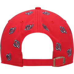 Washington Nationals '47 Women's Confetti Clean Up Adjustable Hat - Red Hats
