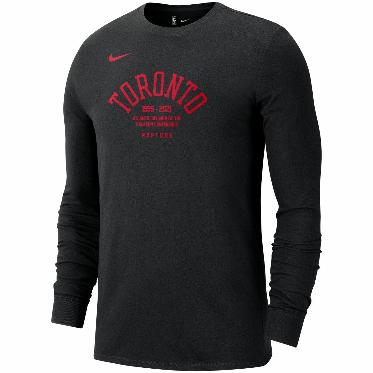 Toronto Raptors 75th Anniversary Courtside Element Long Sleeve T-Shirt Black - Nike