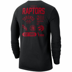 Toronto Raptors 75th Anniversary Courtside Element Long Sleeve T-Shirt Black - Nike