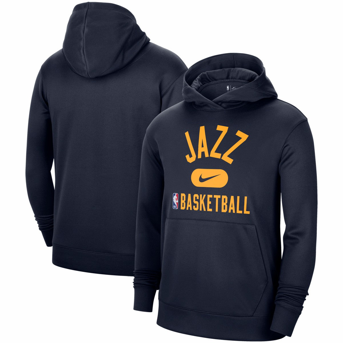 Utah Jazz 2021-2022 Spotlight On Court Performance Practice Pullover Hoodie Navy - Nike