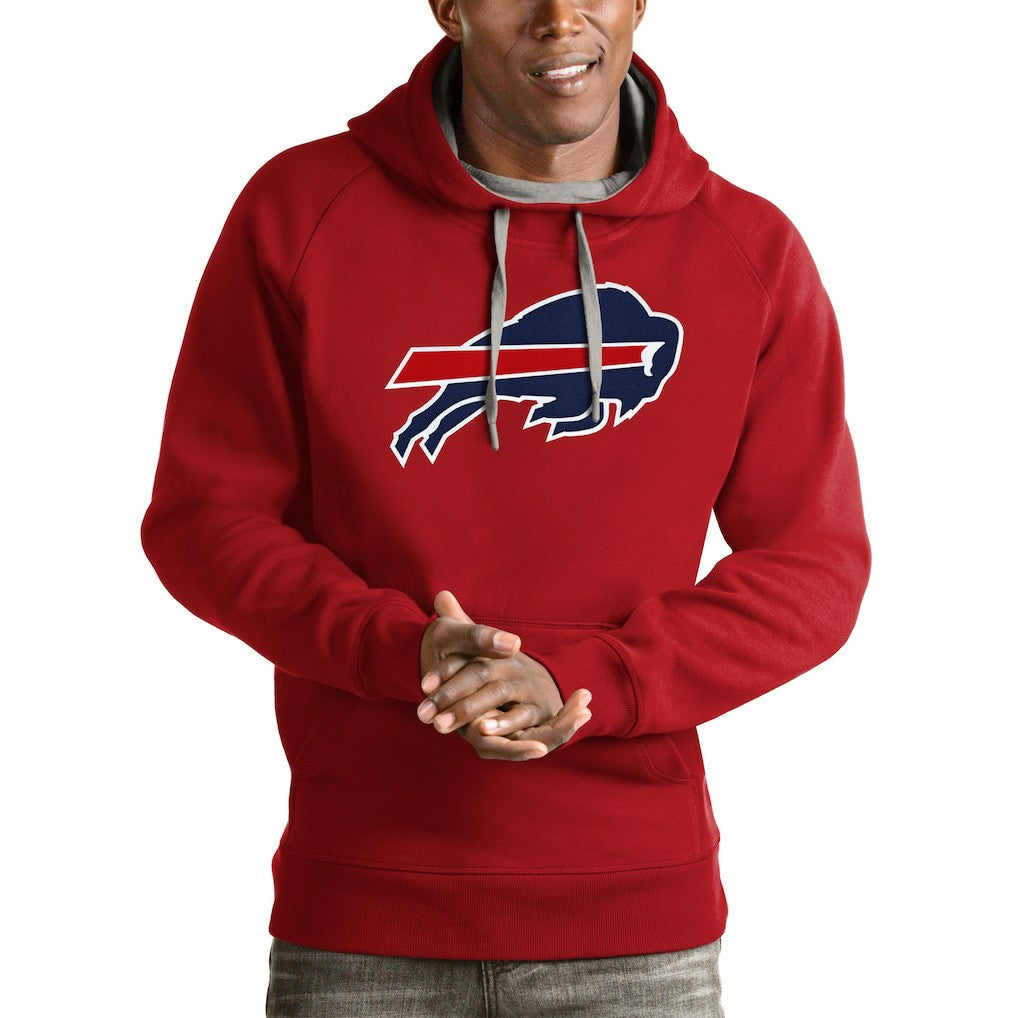 Buffalo Bills Antigua Victory Pullover Hoodie - Red Hoodies