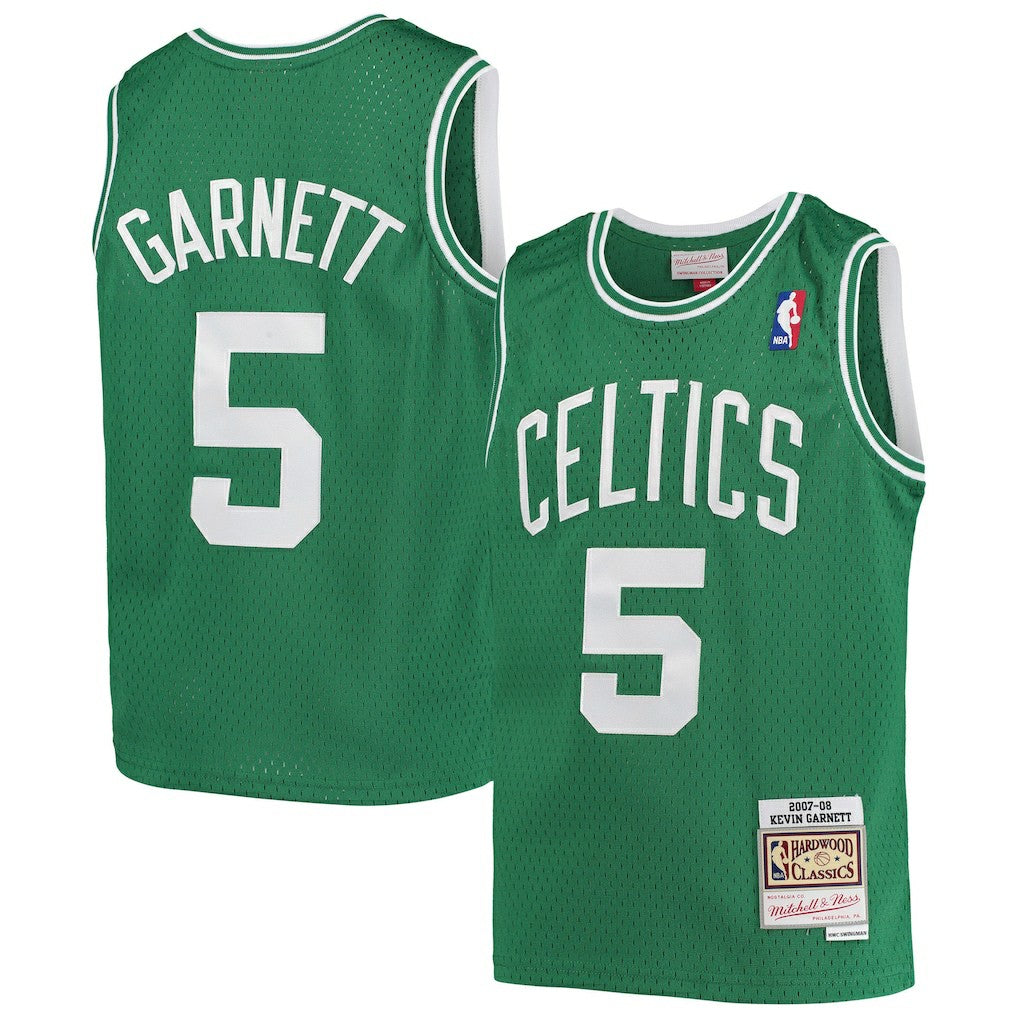 Kevin Garnett Boston Celtics Youth 2007/08 Hardwood Classics Swingman Jersey Kelly Green - Mitchell & Ness