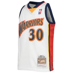 Stephen Curry Golden State Warriors Youth 2009-10 Hardwood Classics Swingman Jersey White - Mitchell & Ness