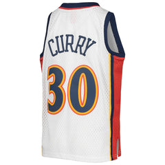 Stephen Curry Golden State Warriors Youth 2009-10 Hardwood Classics Swingman Jersey White - Mitchell & Ness