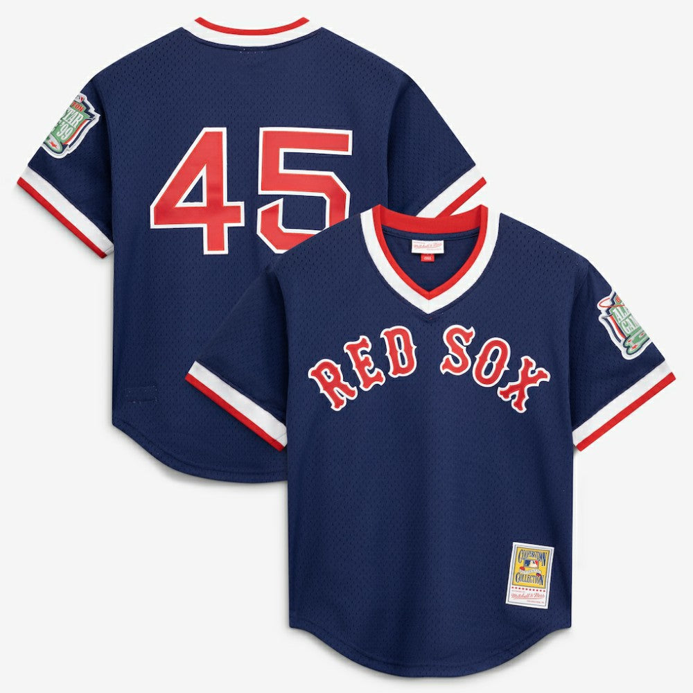 Pedro Martinez Boston Red Sox Mitchell & Ness Authentic Batting Practice Jersey - Navy Jerseys
